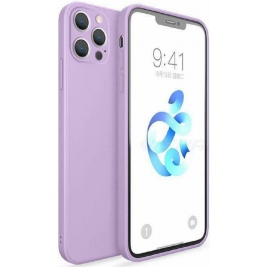 Bodycell Square Liquid Θήκη Σιλικόνης - Apple iPhone 13 Pro - Light Violet (5206015058035)