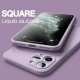 Bodycell Square Liquid Θήκη Σιλικόνης - Apple iPhone 12 Pro Max - Light Violet (5206015065071)