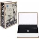 Navaris Fake Book Safe with Lock - Βιβλίο Χρηματοκιβώτιο / Κρύπτη με Κλειδαριά - 18.5 x 11.5 x 5.2 cm - Design New York (50562.1)