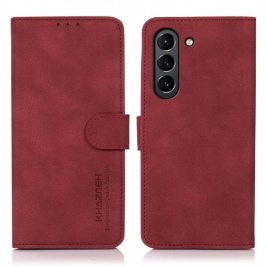 Θήκη Samsung Galaxy S21 FE 5G KHAZNEH Vintage Style Leather Wallet-red