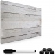 Navaris Magnetic Memo Board Whiteboard - Μαγνητικός Πίνακας Ανακοινώσεων - 40 x 60 cm - Wooden Plan