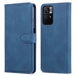 Θήκη Xiaomi Poco M4 Pro 5G AZNS Wallet PU Leather Stand-Blue
