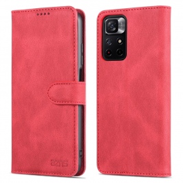 Θήκη Xiaomi Poco M4 Pro 5G AZNS Wallet PU Leather Stand-Red