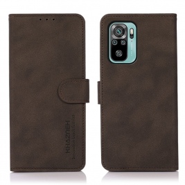 Θήκη Xiaomi Redmi Note 10 4G/Redmi Note 10S KHAZNEH Vintage Style Leather Wallet-brown