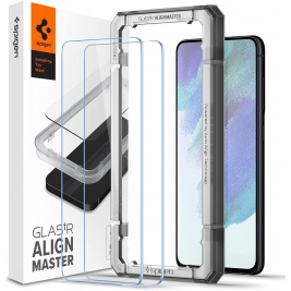 Spigen GLAS.tR ALIGNmaster - Αντιχαρακτικό Γυάλινο Tempered Glass Samsung Galaxy S21 FE 5G - Clear - 2 Τε