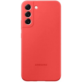 Official Samsung Silicone Cover Θήκη Σιλικόνης - Samsung Galaxy S22 Plus 5G - Coral (EF-PS906TPEGWW)