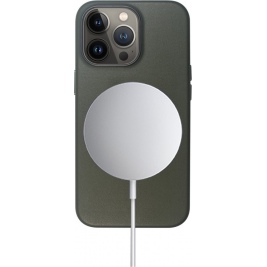 Vivid Leather Case - Σκληρή Θήκη Magsafe Apple iPhone 13 Pro - Olive Green (VIMAGLE197OLIVEGR)