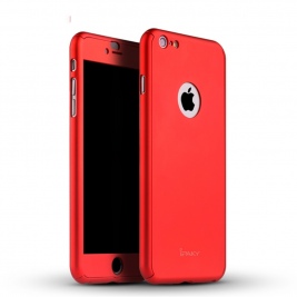 Θήκη iPhone 6 plus/6s plus 5.5'' IPAKY Original Full Protection PC Matte Cover + Screen Protector-Red