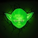 3DLightFX Star Wars Yoda 3D Deco Light - 3D LED Παιδικό Φωτιστικό Τοίχου με Αυτοκόλλητο Ρωγμών (0816733020570)