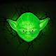 3DLightFX Star Wars Yoda 3D Deco Light - 3D LED Παιδικό Φωτιστικό Τοίχου με Αυτοκόλλητο Ρω