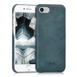 Kalibri Σκληρή Δερμάτινη Θήκη iPhone 8 / 7 - Dark Blue (39345.17)