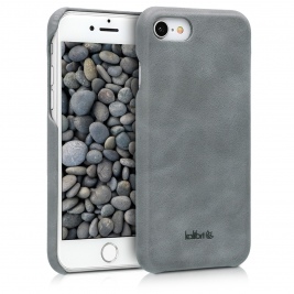 Kalibri Σκληρή Δερμάτινη Θήκη iPhone 7 / 8 - Dark Grey (39345.19)