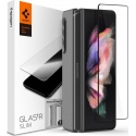 Spigen GLAS.tR Slim Premium Tempered Glass & Hinge Film - Σετ FullFace Αντιχαρακτικό Γυαλί Samsung Glaxy Z Fold3 5G & Μεμβράνη Hinge - Black (AGL03732)