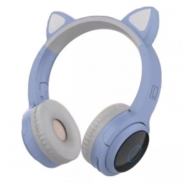 Ακουστικά Headphones wireless CAT EAR model XY-203-blue