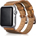 iCarer Double Buckle Cuff Watch Band - Δερμάτινο Λουράκι Apple Watch SE/8/7/6/5/4 (41/40mm) - Brown (RIW113)