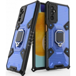 Vivid Honeycomb Armor - Ανθεκτική Θήκη Samsung Galaxy M52 5G με Μεταλλικό Ring Holder - Blue (UNARMORGAL