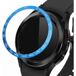 KW Bezel Ring Tachymeter Αλουμινίου - Samsung Galaxy Watch Classic 4 46mm - Blue / White (56179.03)