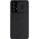 Nillkin Qin Pro Leather Case - Flip Θήκη Πορτοφόλι με Κάλυμμα για την Κάμερα - Samsung Galaxy A53 5G - Black (6902048237544)