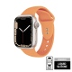 Crong Liquid Λουράκι Premium Σιλικόνης Apple Watch SE/7/6/5/4/3 (41/40/38mm) - Orange (CRG-40LQB-ORG)