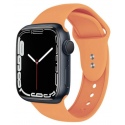 Crong Liquid Λουράκι Premium Σιλικόνης Apple Watch Ultra/SE/8/7/6/5/4 (49/45/44mm) - Orange (CRG-44LQB-ORG)