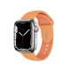 Crong Liquid Λουράκι Premium Σιλικόνης Apple Watch SE/7/6/5/4/3 (45/44/42mm) - Orange (CRG-44LQB-ORG)