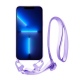 Vivid Silicone Strap - Θήκη Σιλικόνης με Λουράκι Λαιμού - Apple iPhone 13 Pro Max - Lilac (VISISTRAP