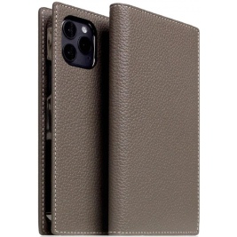 SLG Design D8 Full Grain Leather - Δερμάτινη Θήκη Flip Apple iPhone 13 Pro Max - Etoffe Cream (SD-D8G-DC-IP13PM-EC)