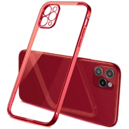 Bodycell HD Διάφανη Θήκη Σιλικόνης Apple iPhone 13 Pro Max - Red (5206015067426)