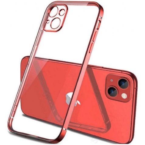 Bodycell HD Διάφανη Θήκη Σιλικόνης Apple iPhone 13 mini - Red (5206015067273)