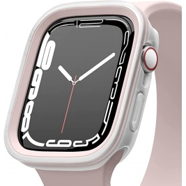 Elago Θήκη Duo Case Apple Watch SE/7/6/5/4 (41/40mm) - Transparent / Lovely Pink (EAW41DUO-TRLPK)