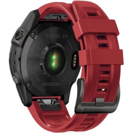 Tech-Protect Λουράκι Σιλικόνης Iconband Garmin Fenix 3/5X/3HR/5X Plus/6X/6X Pro/7X (26mm) - Red (9589046921575)