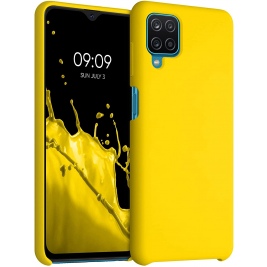 KWmobile Θήκη Σιλικόνης Samsung Galaxy A12 - Soft Flexible Rubber Cover - Vibrant Yellow (54442.165)