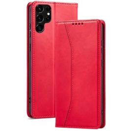 Bodycell Θήκη - Πορτοφόλι Samsung Galaxy S22 Ultra 5G - Red (5206015058493)