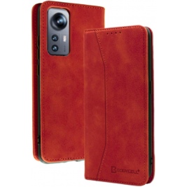 Bodycell Θήκη - Πορτοφόλι Xiaomi 12 / 12X - Red (5206015059339)