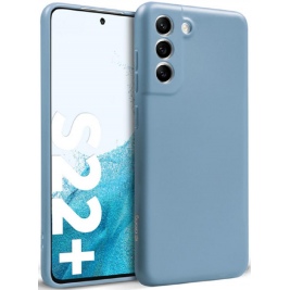 Crong Color Θήκη Premium Σιλικόνης Samsung Galaxy S22 Plus 5G - Blue (CRG-COLR-SGS22P-SBL)