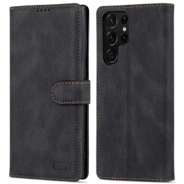 Θήκη Samsung Galaxy S22 Ultra 5G AZNS Wallet Leather Stand-black