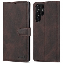 Θήκη Samsung Galaxy S22 Ultra 5G AZNS Wallet Leather Stand-brown