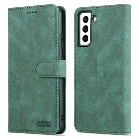 Θήκη Samsung Galaxy S22 5G AZNS Wallet Leather Stand-green