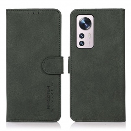 Θήκη Xiaomi 12 Pro KHAZNEH Vintage Style Leather Wallet-Green
