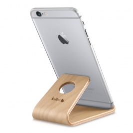 Kalibri Universal Wooden Stand - Ξύλινη Βάση για iPhone / Android / Tablet / e-Reader - Light Brown (38799.24)