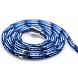 Vivid Necklace Hanging Rope - Λουράκι Λαιμού για Θήκες Κινητών - 2 Τεμάχια - Grey / Blue (VIROPEGRBL)