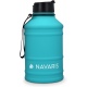 Navaris Μπουκάλι Νερού από Ανοξείδωτο Ατσάλι - BPA Free - 2.2 L - Turquoise (51084.37)