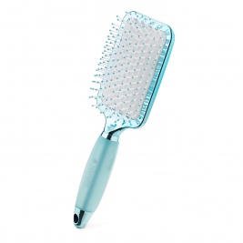 Navaris Paddle Brush with Gel Handle - Βούρτσα Μαλλιών με Απαλή Λαβή από Gel - Blue / White (55073.0