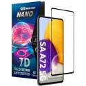 Crong 7D Nano Flexible Glass - Fullface Αντιχαρακτικό Υβριδικό Γυαλί Οθόνης Samsung Galaxy A72 - Black - 0.3mm (CRG-7DNANO-SGA72)