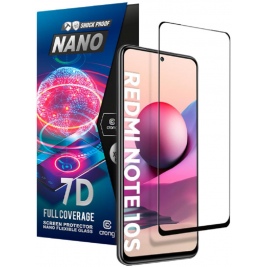 Crong 7D Nano Flexible Glass - Fullface Αντιχαρακτικό Υβριδικό Γυαλί Οθόνης Xiaomi Redmi Note 10