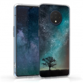 KW Θήκη Σιλικόνης OnePlus 7T - Cosmic Nature - Blue / Grey / Black (51154.01)