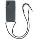 KWmobile Διάφανη Θήκη Σιλικόνης με Λουράκι Λαιμού - OnePlus Nord 2 5G - Transparent / Black (