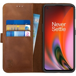 Rosso Deluxe Δερμάτινη Θήκη Πορτοφόλι OnePlus Nord 2 5G - Brown (8719246325151)