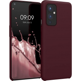 KWmobile Soft Flexible Rubber Cover - Θήκη Σιλικόνης OnePlus 9 - Tawny Red (56040.190)