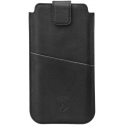 Rosso Deluxe Select Insert Case - Universal Δερμάτινη Θήκη για Smartphones / Κινητά - 14 x 7 cm - Black (8719246130120)
